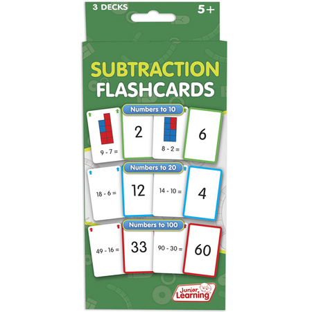 Junior Learning Subtraction Flashcards JL205